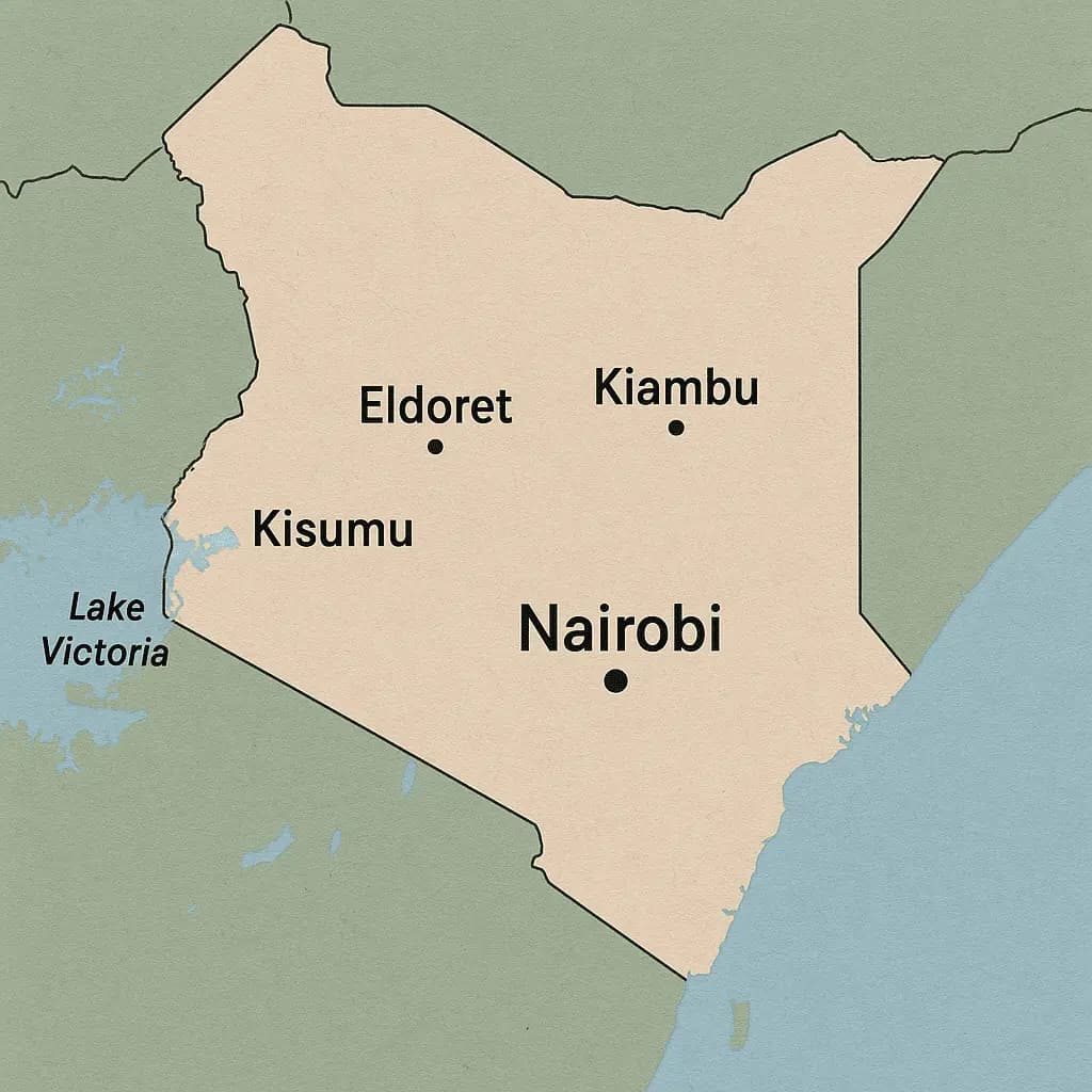 Map of Kenya