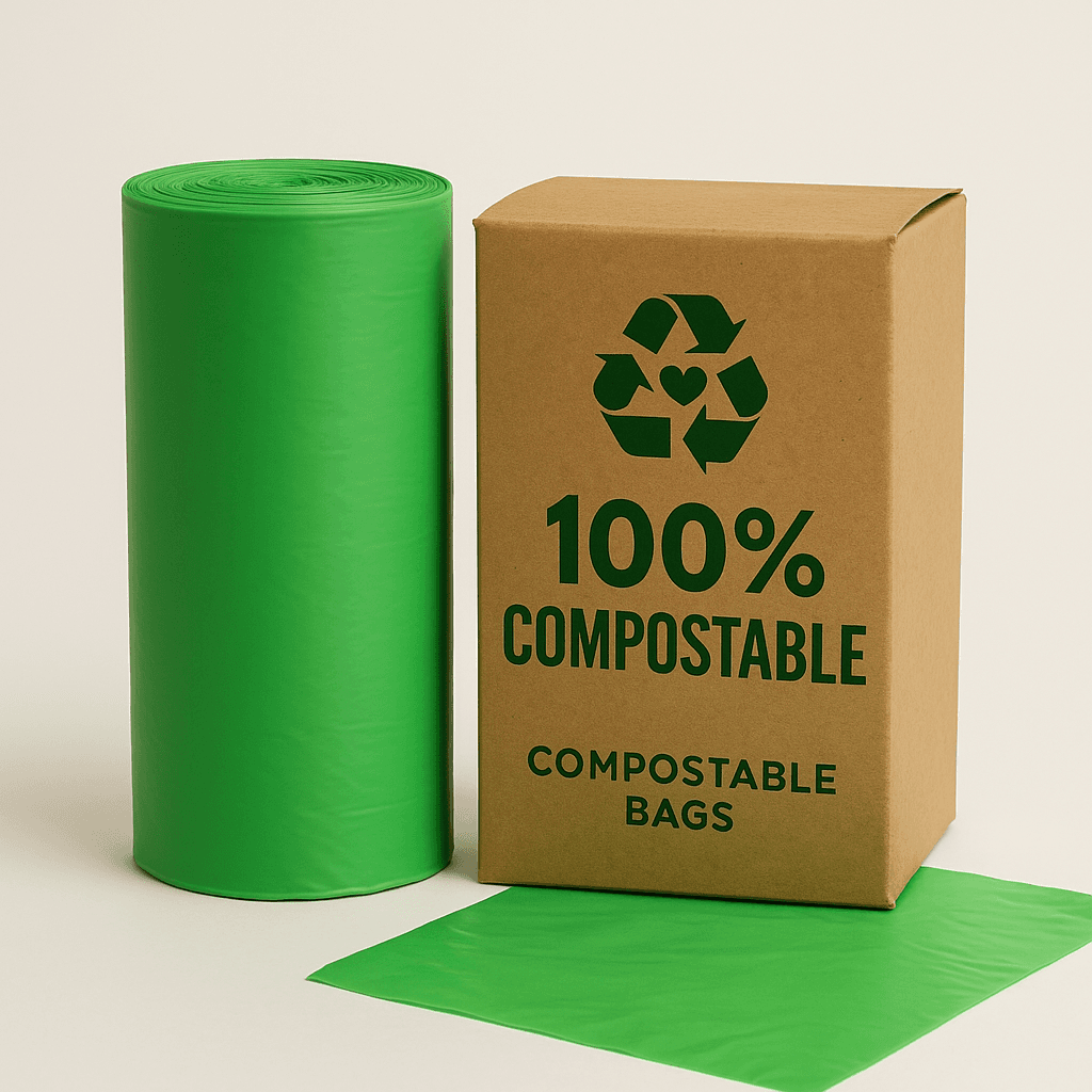 Bulk pack of biodegradable compost bags