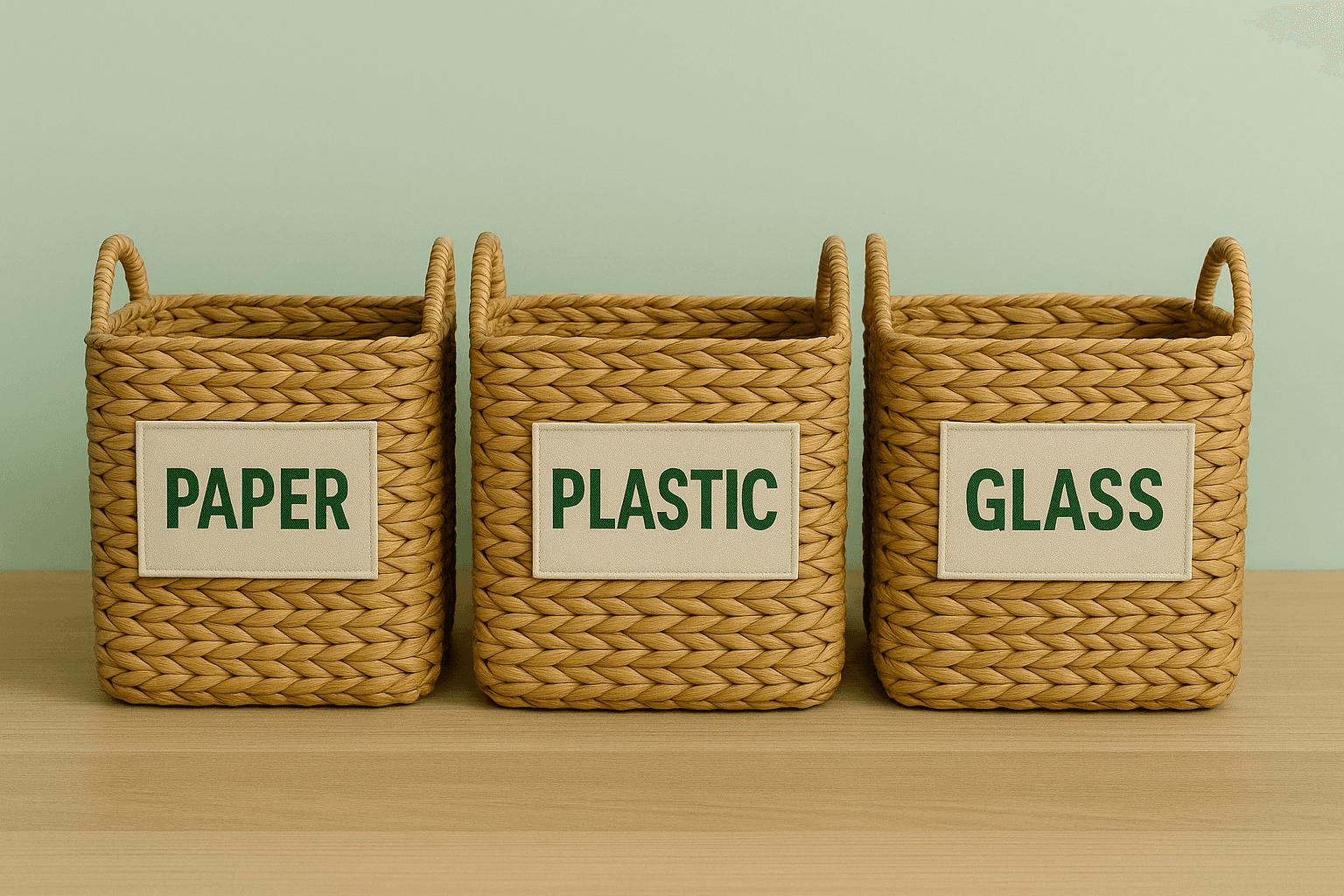 Eco sorting baskets for circular waste handling