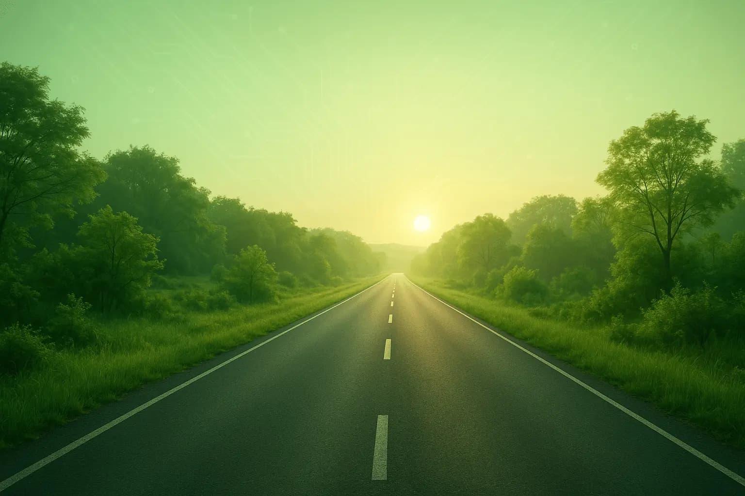 Asphalt road symbolizing the road ahead